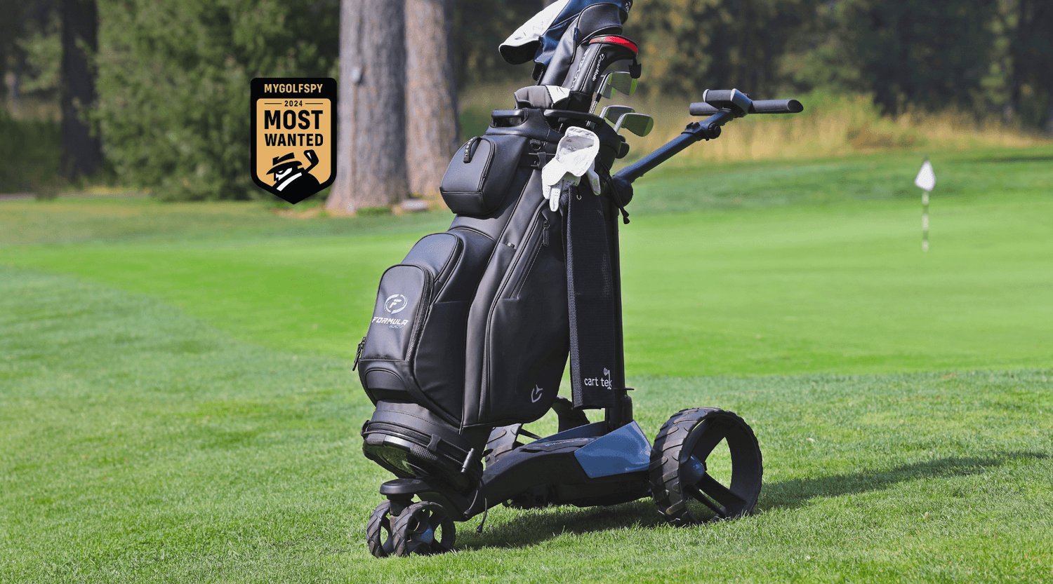 FORMULA Remote electric golf cart winner of mygolfspy best value trolley on golf course
