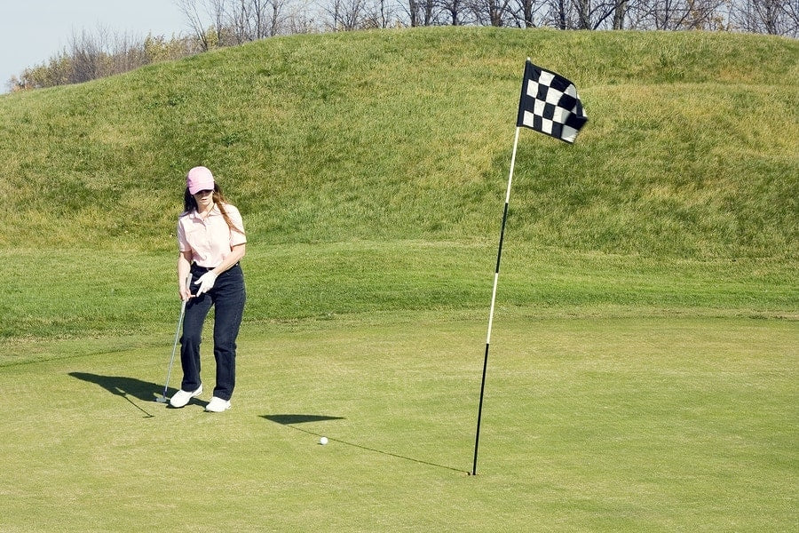 Playing Golf- remote Controlled Golf Cart