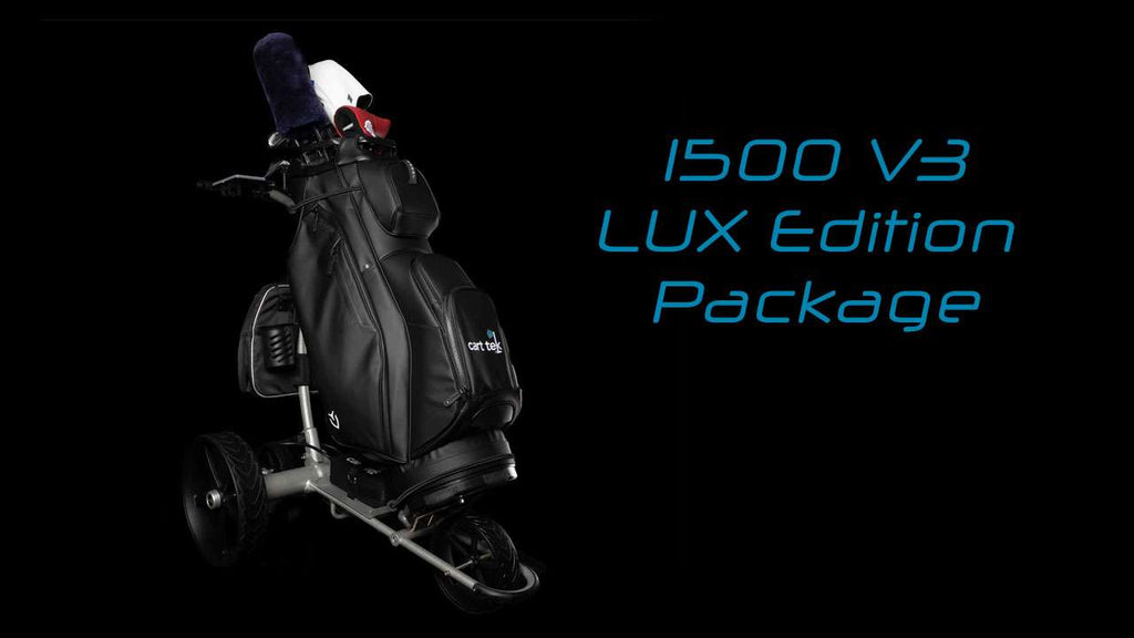 Cart Tek 1500 V3 LUX edition Remote Control Electric golf caddy with luxurious leathers