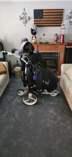 review picture from angelo z.  white electric golf cart