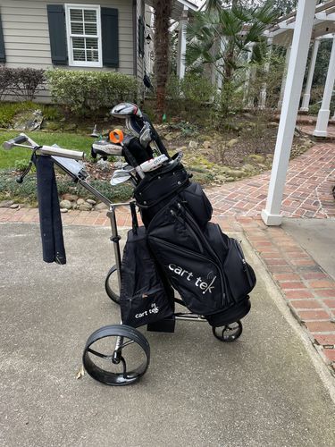 customer electric golf cart in driveway