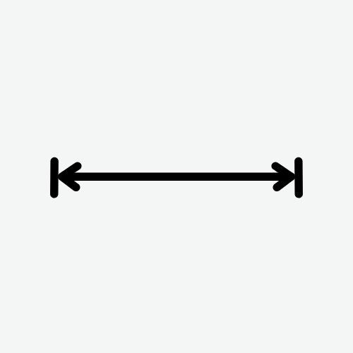 distance measure icon