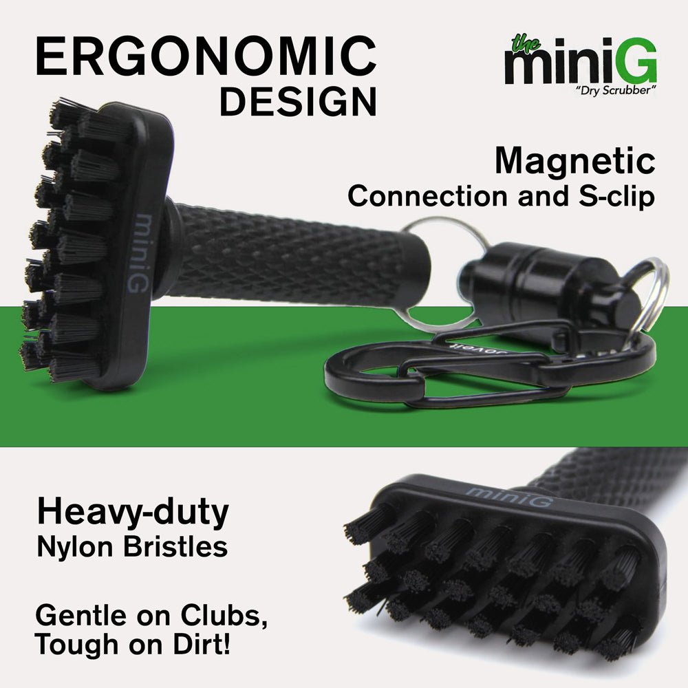 Grooveit miniG – Compact Dry Golf Brush