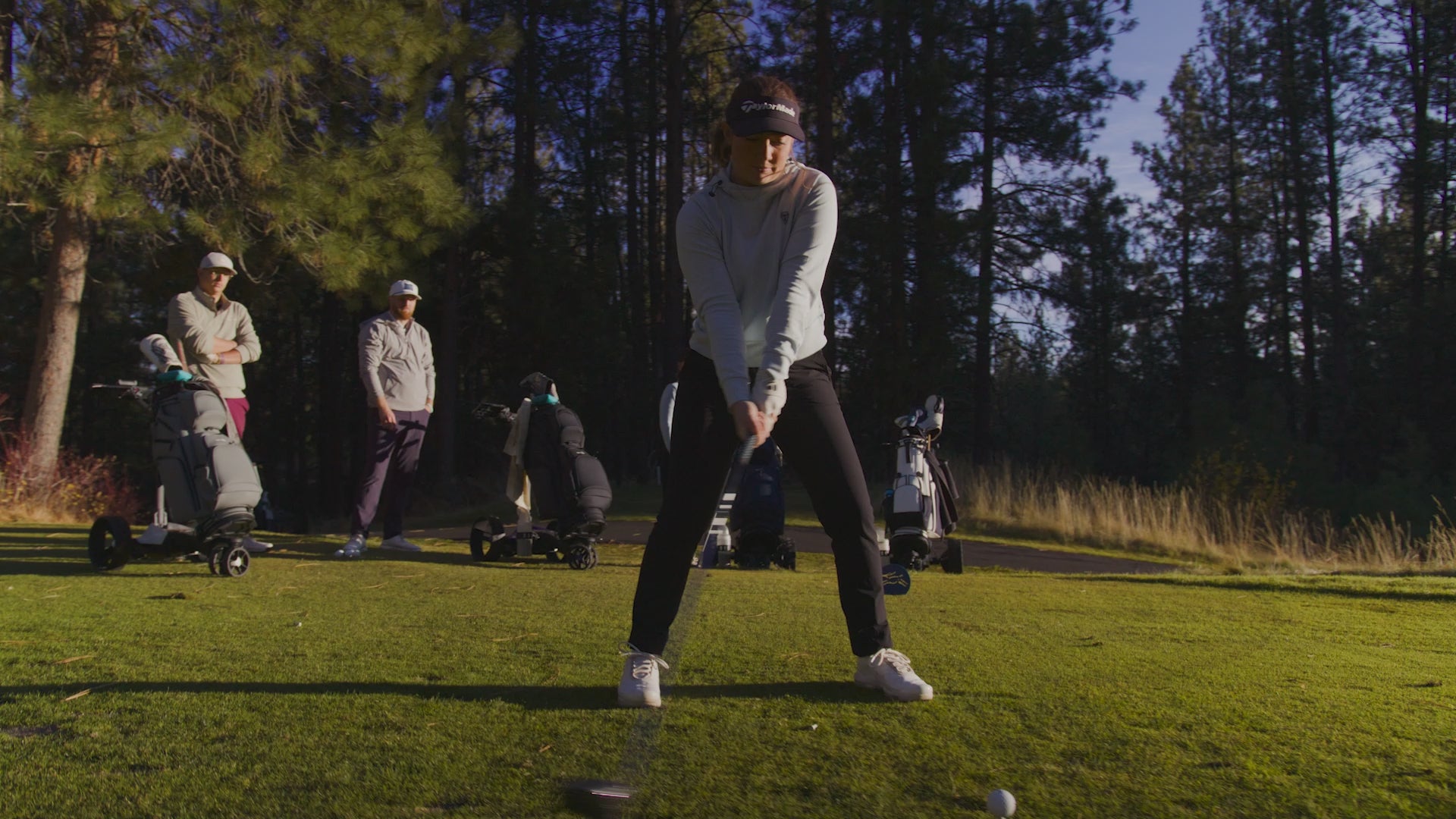 Cart Tek Electric golf trollies used for walking golfers